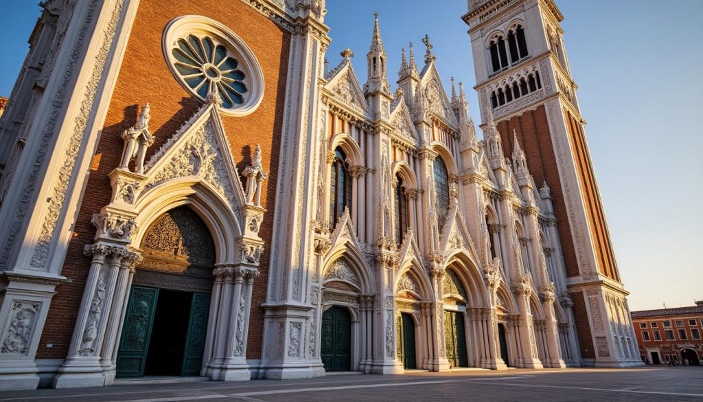 explorez la basilique santa maria gloriosa dei frari, un chef-d'œuvre historique et architectural incontournable à venise, riche en art et en patrimoine.